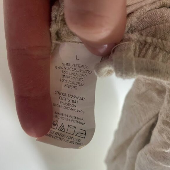 Speechless Beige Linen Blend Dress - Picture 5 of 5